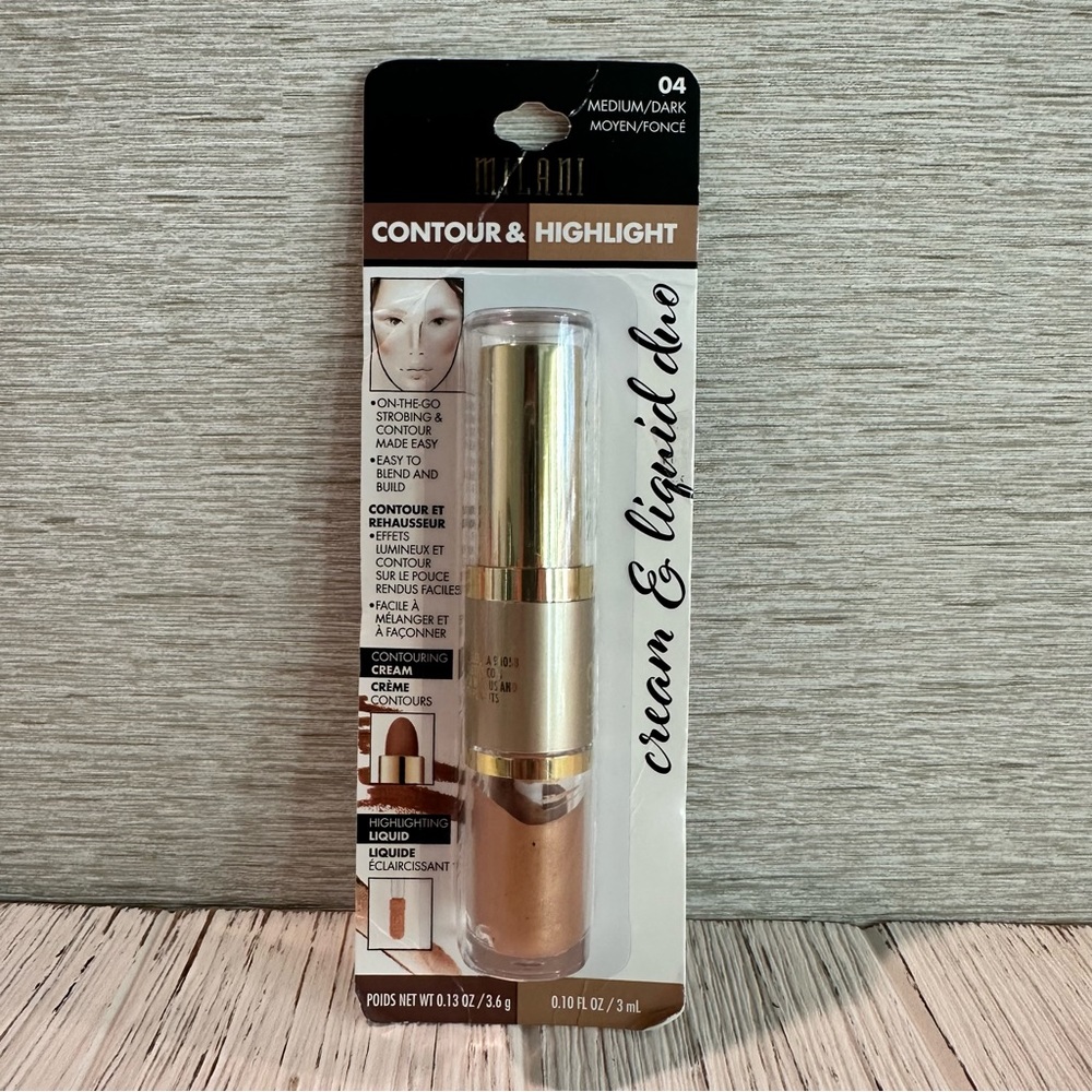 Milani Contour and Highlight Cream & Liquid Duo #04 Medium/ Dark